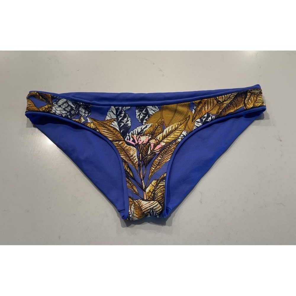 Maaji Bikini Bottom Mediterranean Blue Sublime Cheeky Cut Reversible Tropical